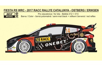 Decal – Ford Fiesta RS WRC 2017 - RACC rallye Catalunya 2017 – Ostberg / Eriksen